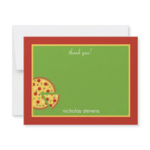 Pizza Slices - Thank You Card invitations by berryberrysweet Pizza Slices - Thank You Card invitations