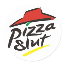 Pizza Slut Stickers by data90x Pizza Slut Stickers