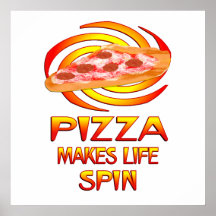 Pizza Spins Print