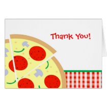 Pizza Thank You Note Cards cards