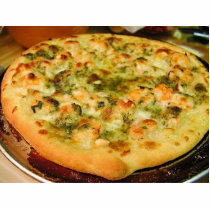 Pizzas Food Cheeses Shrimp Pesto photo sculptures