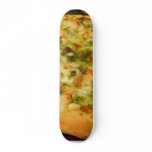 Pizzas Food Cheeses Shrimp Pesto Skate Deck