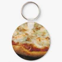 Pizzas Shrimp Cheese Crust keychains
