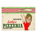 Pizzeria Party Girl invitations