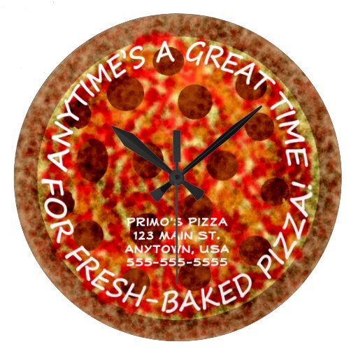 Pizzeria Pizza Wall Clock