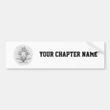 PKA Crest BW Weathered Bumper Stickers