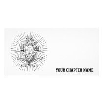 PKA Crest BW Weathered Photo Card Template