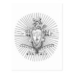 PKA Crest BW Weathered Postcard