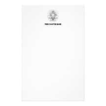 PKA Crest BW Weathered Stationery Design