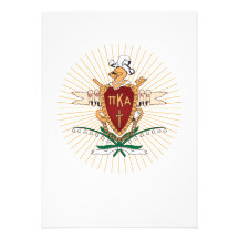 PKA Crest Color Personalized Invite