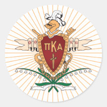 PKA Crest Color Round Sticker