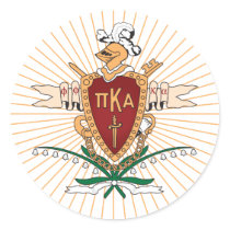 PKA Crest Color Round Sticker