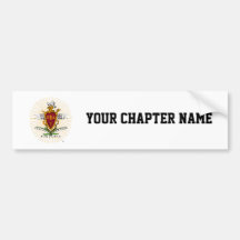 PKA Crest Color Weathered Bumper Sticker