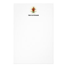 PKA Crest Color Weathered Stationery Design