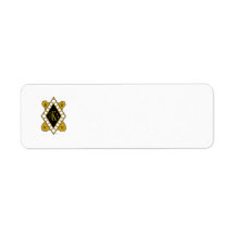 PKA Gold Diamond Return Address Labels