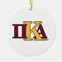 PKA Greek Letters Christmas Tree Ornaments