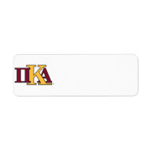 PKA Greek Letters Custom Return Address Labels