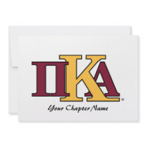 PKA Greek Letters Custom Invitations