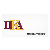 PKA Greek Letters Customized Photo Card