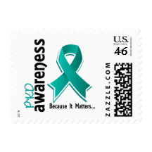 PKD Awareness 5 Polycystic Kidney Disease Postage Stamps