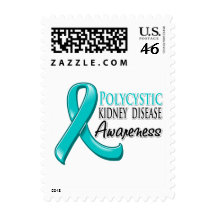 PKD Awareness Ribbon Postage Stamps