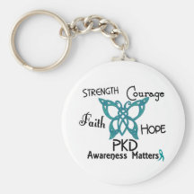 PKD Celtic Butterfly 3 Keychain