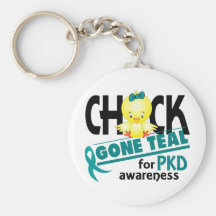 PKD Chick Gone Teal 2 Key Chains