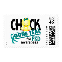 PKD Chick Gone Teal 2 Stamps