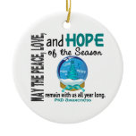 PKD Christmas 3 Snow Globe Ornaments