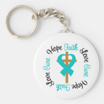 PKD Faith Hope Love Cross Keychain