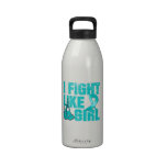 PKD I Fight Like A Girl (Grunge) water bottles