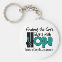 PKD Polycystic Kidney Disease HOPE 4 Key Chains