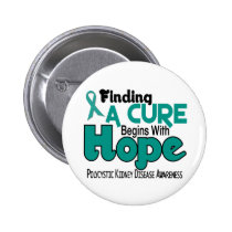 PKD Polycystic Kidney Disease HOPE 5 Pinback Buttons