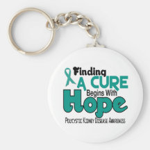 PKD Polycystic Kidney Disease HOPE 5 Keychain