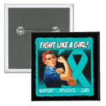 PKD Rosie Riveter - Fight Like a Girl buttons