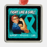 PKD Rosie Riveter - Fight Like a Girl Ornament