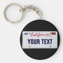 Placa (adaptable) de California Llaveros