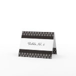 Place Cards - Black and white snowflakes