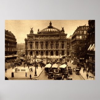 Place de l'Opera, Paris France c1925 Vintage print