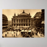 Place de l'Opera, Paris France c1925 Vintage Posters