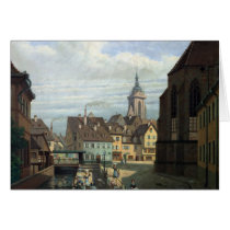 Place des Dominicains, Colmar, 1876 Greeting Card