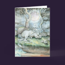 Place of Peace Unicorn Greeting Card cards