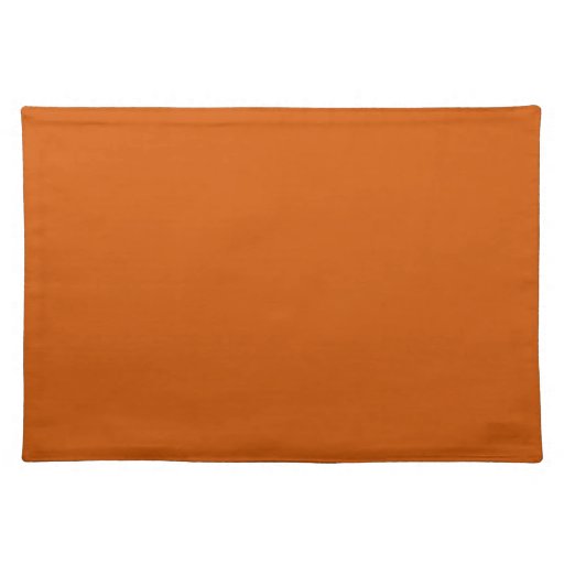 Placemat Burnt Orange Cloth Placemat Zazzle