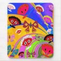 Placemat Girls Kid's Butterfly Collage mousepads