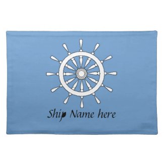 Placemat - Helm with ship name