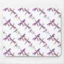 Placemat Kids Girl Dragonflies Mauve Pink mousepads