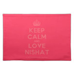 [Crown] keep calm and love nishat  Placemats