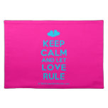 [Two hearts] keep calm and let love rule  Placemats