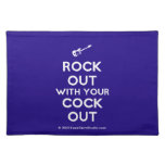 [Electric guitar] rock out with your cock out  Placemats
