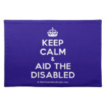 [Crown] keep calm & aid the disabled  Placemats